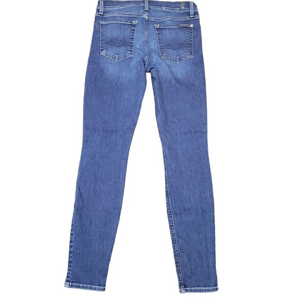 7 For All Mankind Gwenevere Skinny Jeans.  Size 28. Excellent Condition Pre-own. - Picture 4 of 9